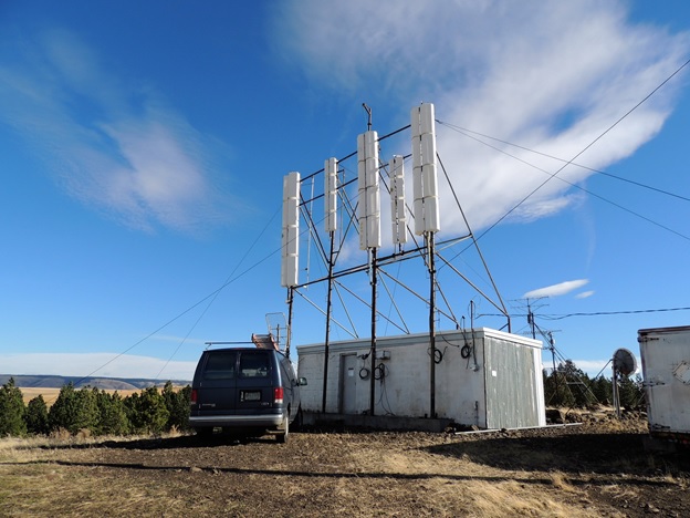 Transmitter site on Basket Mountain